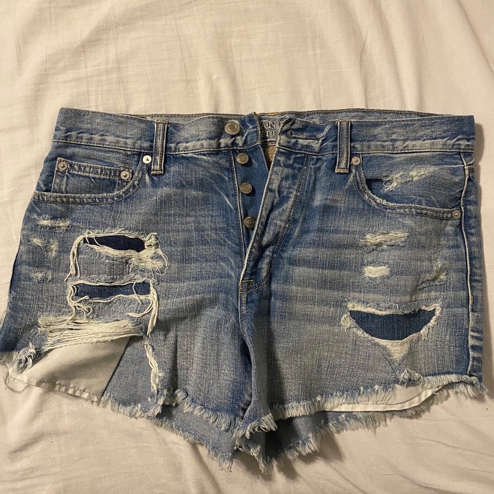 American Eagle high-rise festival jean shorts